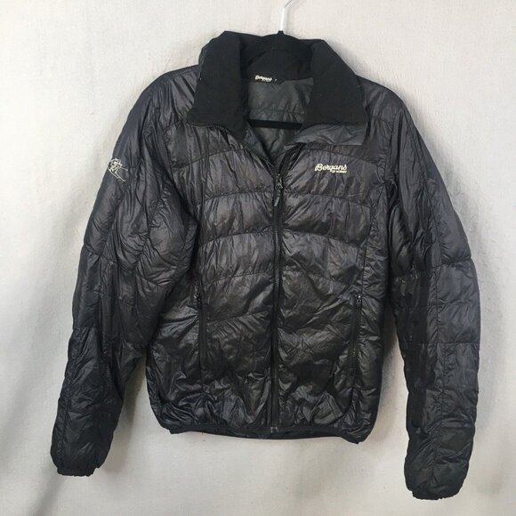 Bergans of Norway Jackets & Blazers - Bergans of Norway Puffer Jacket Womens Medium Black Down Light Coat Packable